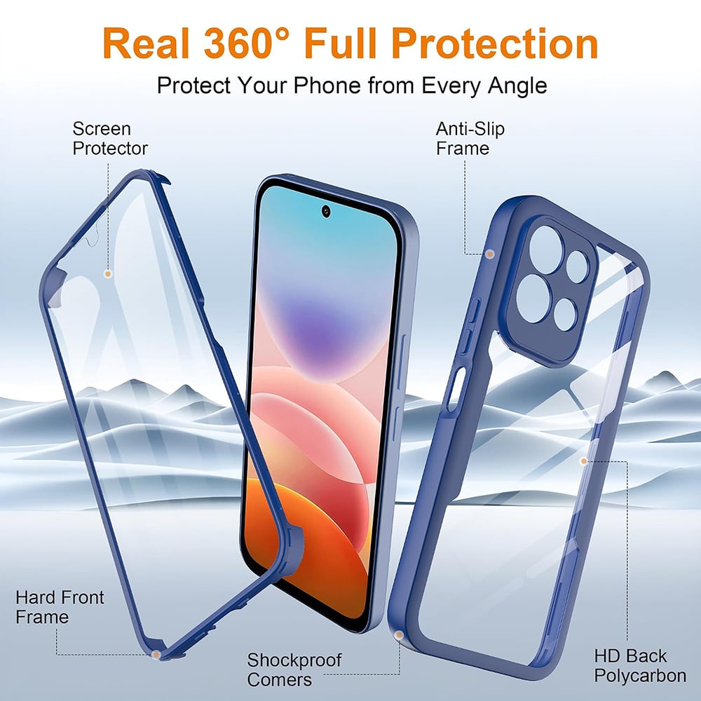 Techsuit - ColorVerse 360 Series + Προστατευτικό Οθόνης - Xiaomi Redmi 17 4G / Redmi 17 5G - Μαύρο - Image 2