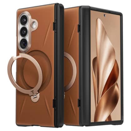 Torras QPRO Leather Series - θήκη για Samsung Galaxy Z Fold8 Ultra - Καφέ