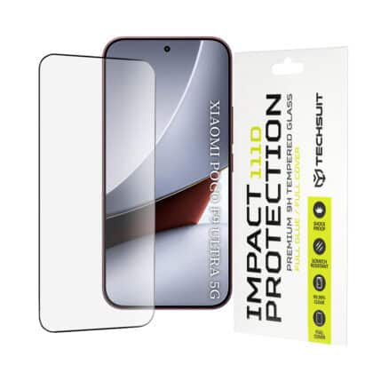 Techsuit 111D Μεμβράνη Γυαλιού Ολικής Κάλυψης, Xiaomi Poco F9 Ultra, Μαύρο