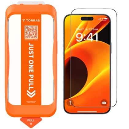 Διάφανη γυάλινη μεμβράνη Torras HD Shield για iPhone 18 Pro Max και iPhone 17 Pro Max