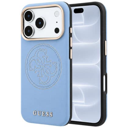 Guess Perforated 4G MagSafe - θήκη για Apple iPhone 18 Pro / 17 Pro - Μπλε