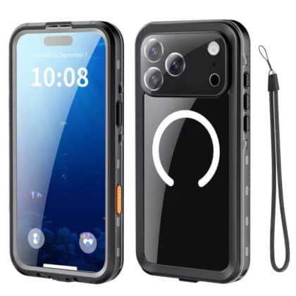 Μαύρη αδιάβροχη θήκη ShellBox για iPhone 18 Pro και iPhone 17 Pro