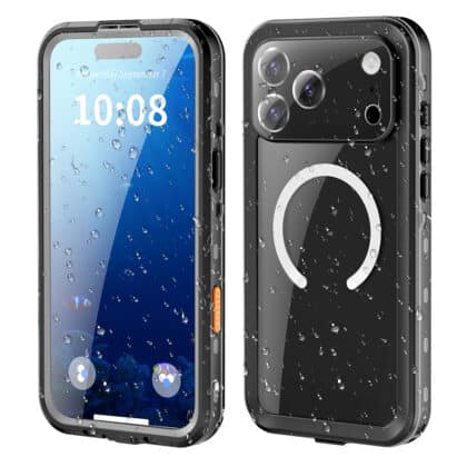 Μαύρη αδιάβροχη θήκη ShellBox για iPhone 18 Pro και iPhone 17 Pro