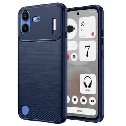 Techsuit Carbon Silicone - θήκη για Nothing Phone (4b) - Μπλε