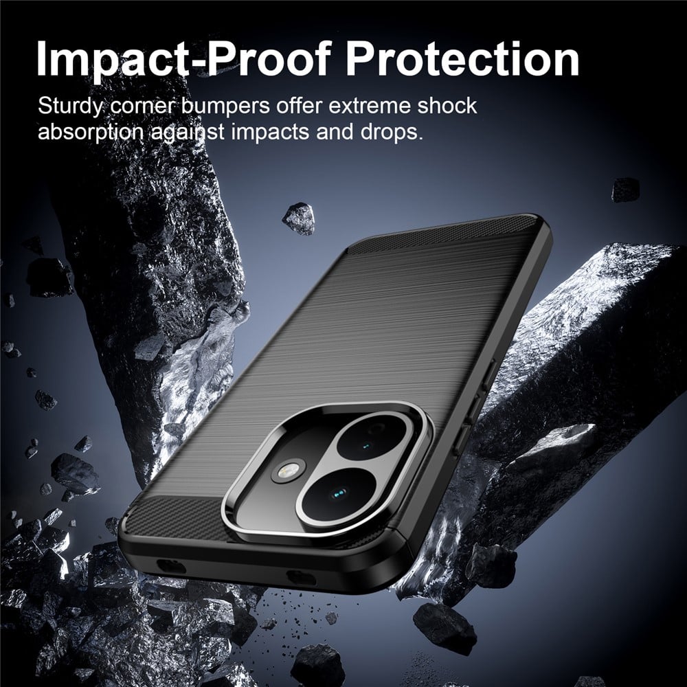 Techsuit - Carbon Silicone - Xiaomi Redmi Note 17 Pro 5G - Μαύρο - Image 2