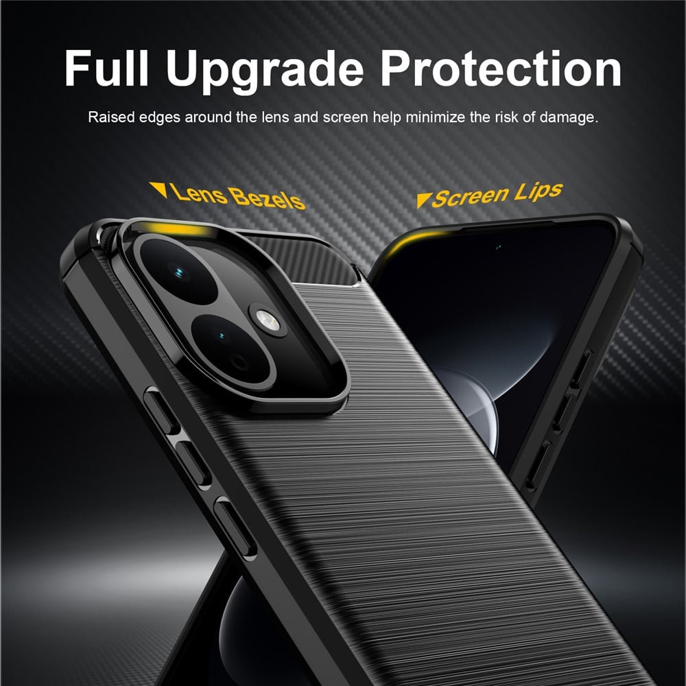 Techsuit - Carbon Silicone - Xiaomi Redmi Note 17 Pro 5G - Μαύρο - Image 4