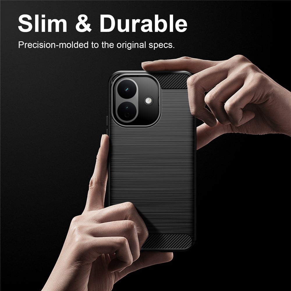 Techsuit - Carbon Silicone - Xiaomi Redmi Note 17 Pro 5G - Μαύρο - Image 5