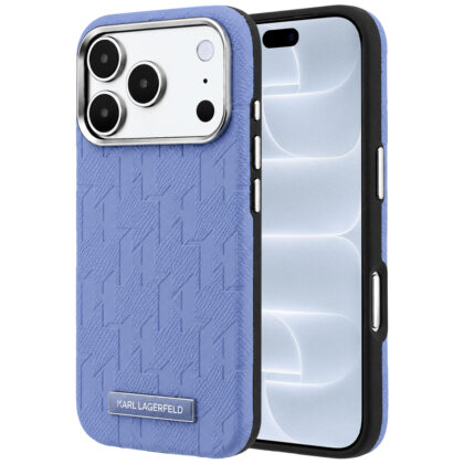 Karl Lagerfeld Grained Leather Mono Resin Logo - θήκη για Apple iPhone 18 Pro / 17 Pro - Διάφανο