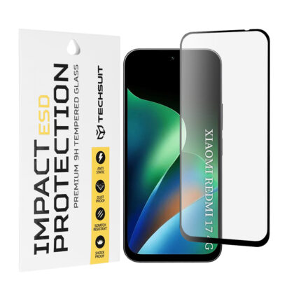 Techsuit ESD Glass Μεμβράνη Κινητού για Xiaomi Redmi 17 4G / Redmi 17 5G, Μαύρο