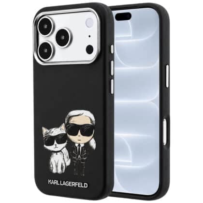 Karl Lagerfeld Smooth Karl & Choupette Bodies Sketch MagSafe - θήκη για Apple iPhone 18 Pro / 17 Pro - Μαύρο