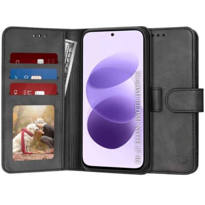 Techsuit Diary Book - θήκη για Xiaomi Redmi Note 17 4G - Μαύρο
