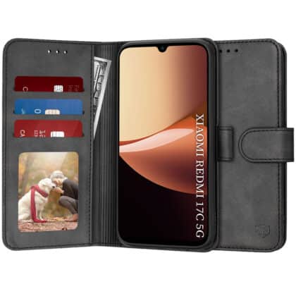 Techsuit Diary Book - θήκη για Xiaomi Redmi 17C - Μαύρο