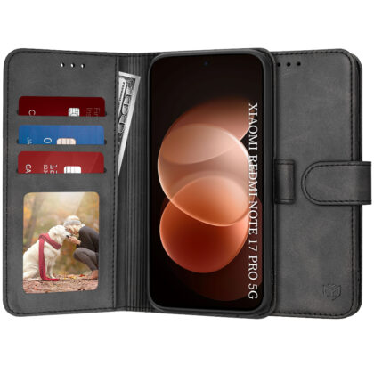 Techsuit Diary Book - θήκη για Xiaomi Redmi Note 17 Pro - Μαύρο