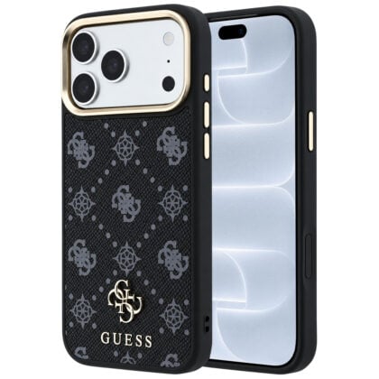 Guess Peony 4G Small Logo - θήκη για Apple iPhone 18 Pro / 17 Pro - Μαύρο