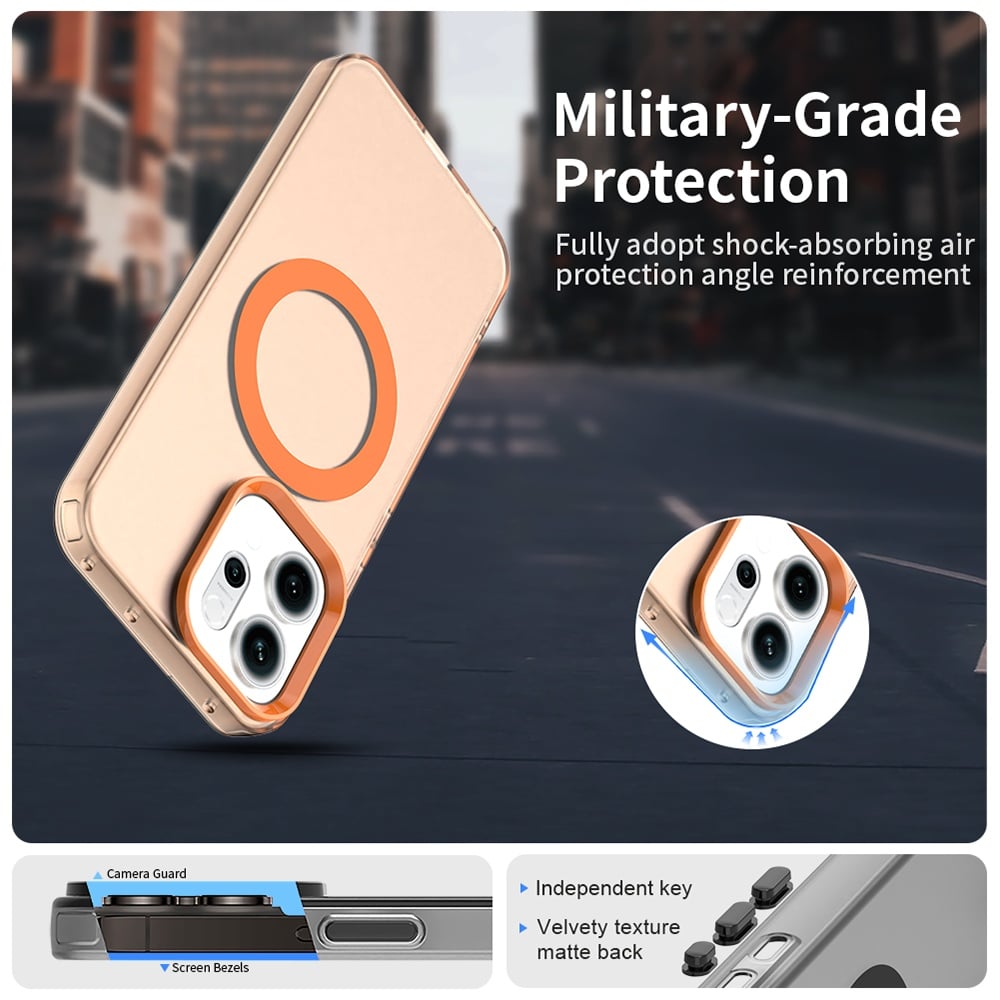 Techsuit CandyCase MagSafe Oppo Reno16 F / Reno16 FS Πορτοκαλί - Image 4