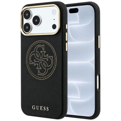 Guess Perforated 4G MagSafe - θήκη για Apple iPhone 17 Pro - Μαύρο