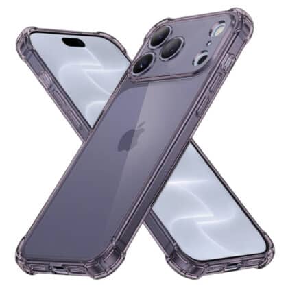 Techsuit Shockproof Clear Silicone - θήκη για Apple iPhone 18 Pro / 17 Pro - Μαύρο