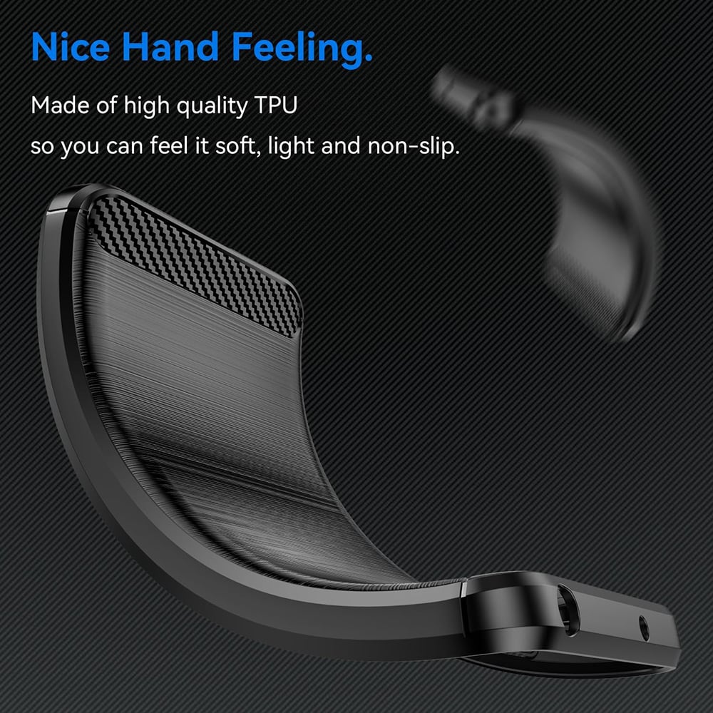 Techsuit - Carbon Silicone - Sony Xperia 10 VIII - Μαύρο - Image 5