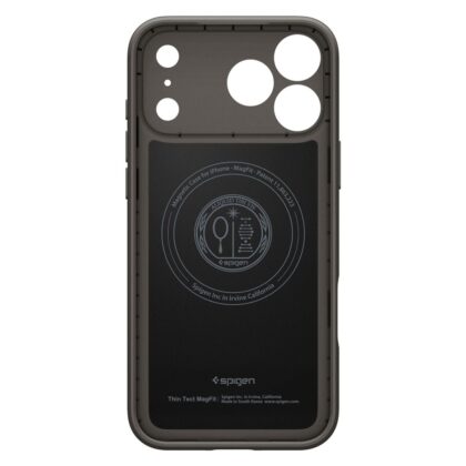 Γκρι θήκη Spigen Thin Fit από TPU για iPhone 17 Pro και 18 Pro με MagSafe