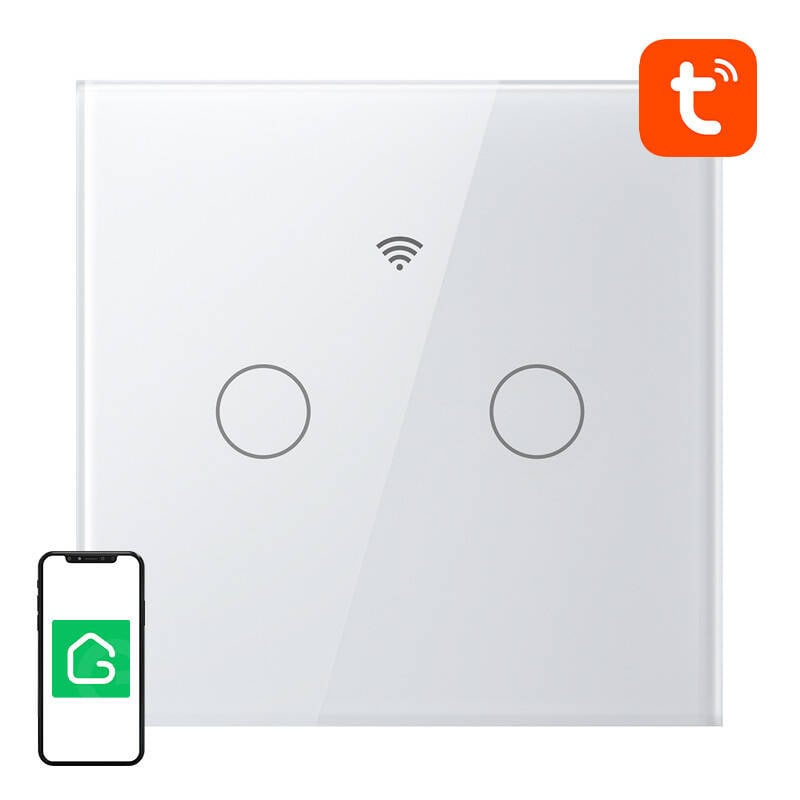 Διακόπτης φωτισμού αφής WiFi Gosund SLS2 (Προαιρετικό N, Διπλό) Tuya - Image 2