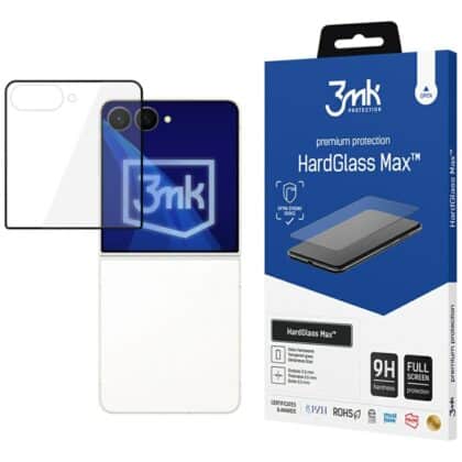 3MK HardGlass Max Προστατευτικό Γυαλί για Samsung Galaxy Z Flip 8, Μαύρο