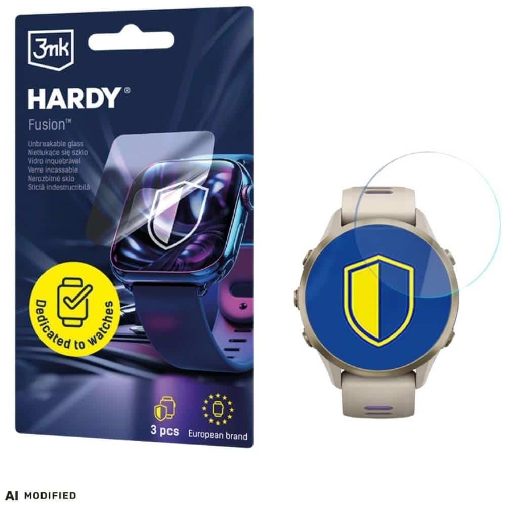 3MK ARC Watch Fullscreen προστατευτική μεμβράνη για Garmin Forerunner 970 (47mm)