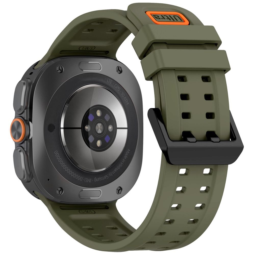 Tech-Protect Silicone Air Samsung Galaxy Watch Ultra 1 / 2 (2024-2026) 47 mm Πράσινο της Ελιάς - Image 2