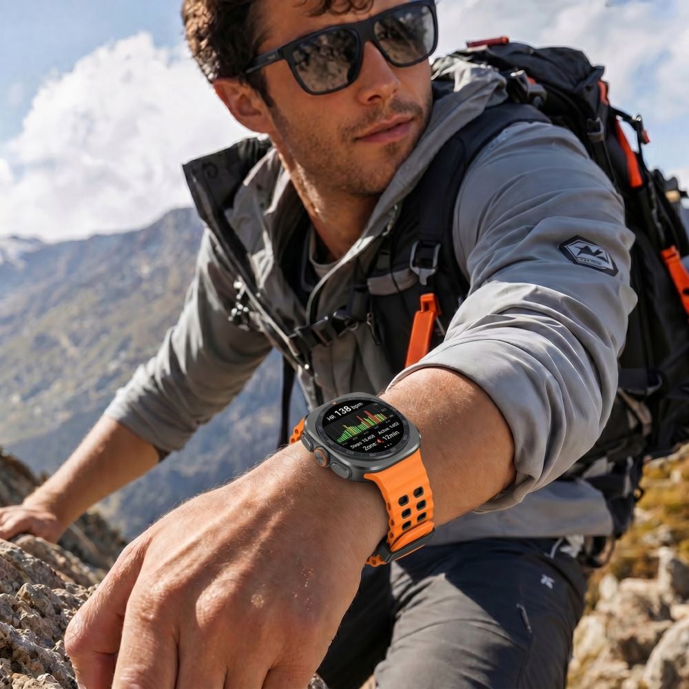 Tech-Protect Iconband Pro Samsung Galaxy Watch Ultra 1 / 2 2024-2026 (47 mm) Πορτοκαλί/Μαύρο - Image 3