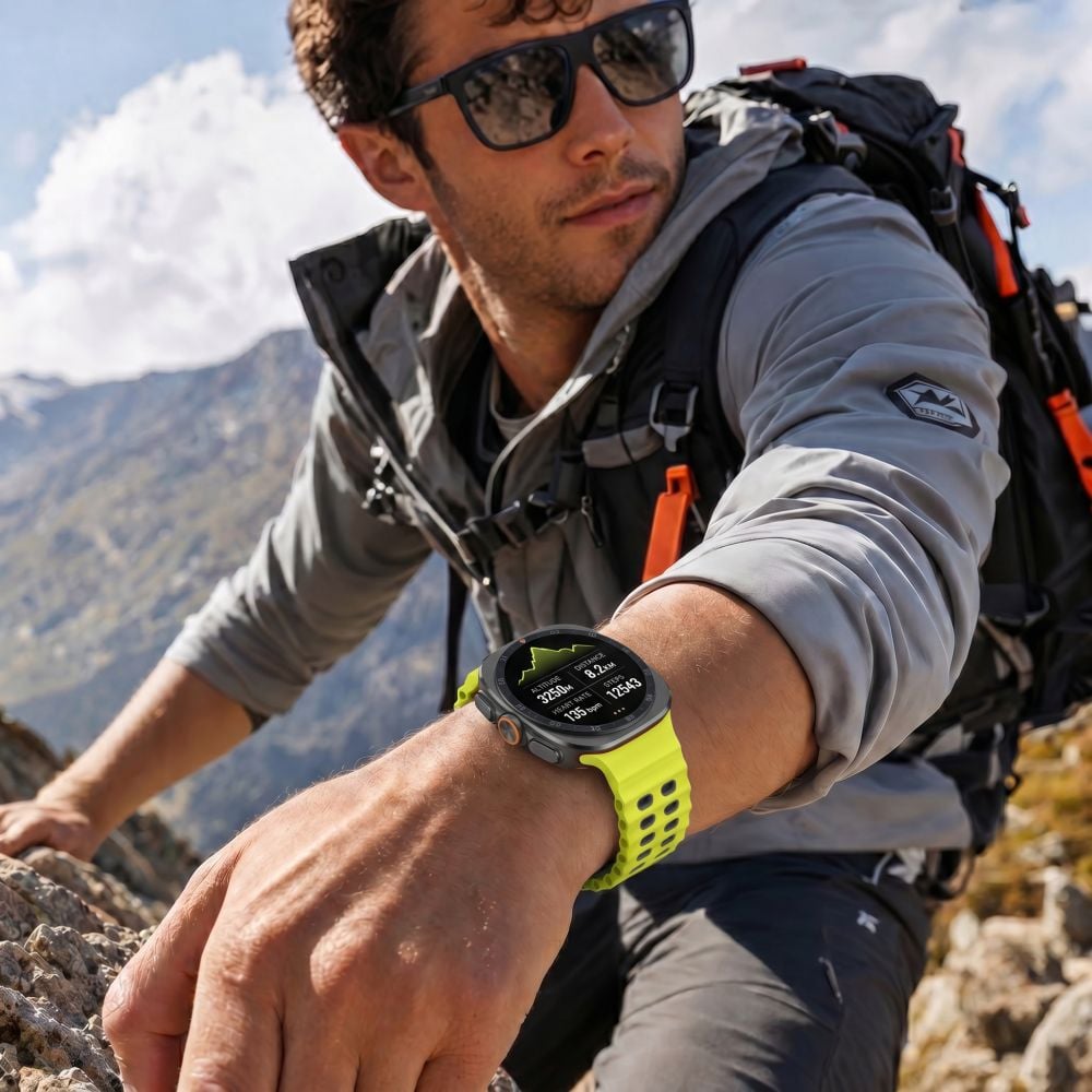 Tech-Protect Iconband Pro Samsung Galaxy Watch Ultra 1 / 2 2024-2026 (47 mm) Lime/Black - Image 3