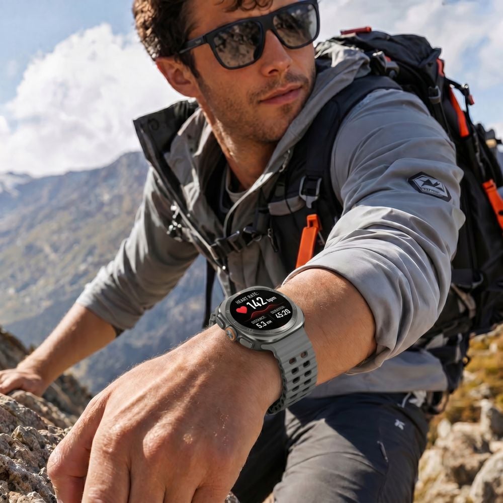Tech-Protect Iconband Pro Samsung Galaxy Watch Ultra 1 / 2 2024-2026 (47 mm) Γκρι/Μαύρο - Image 3