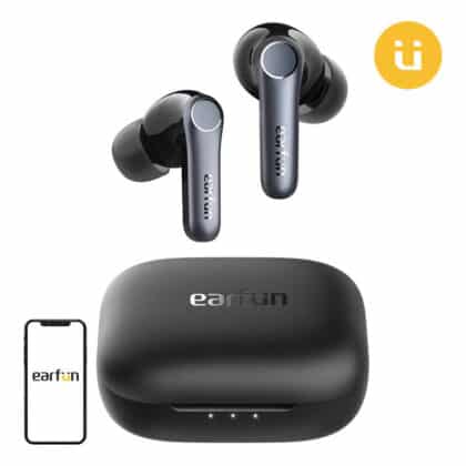 EarFun Air Pro 4 ασύρματα ακουστικά TWS σε μαύρο χρώμα