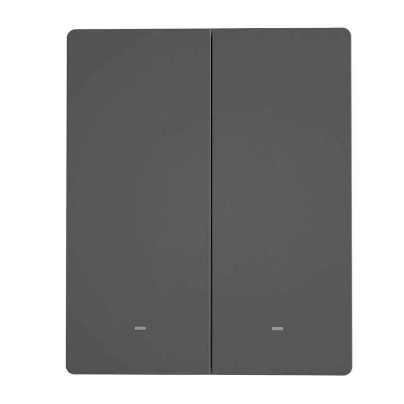 SONOFF M5-2C-80 Έξυπνος επιτοίχιος διακόπτης Matter over WiFi 2 καναλιών γραφίτης - Image 2