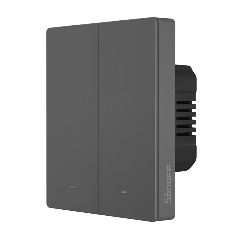 SONOFF M5-2C-80 Έξυπνος επιτοίχιος διακόπτης Matter over WiFi 2 καναλιών γραφίτης - Image 3