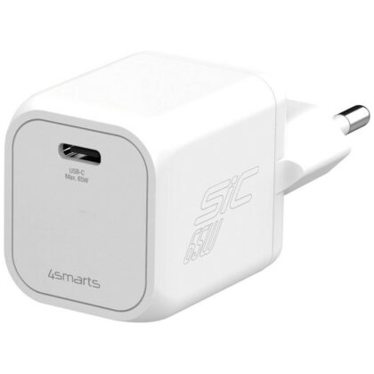 4smarts PDPlug SiC Φορτιστής Τοίχου 65W USB-C, Λευκός