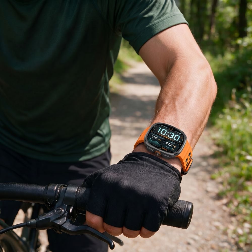 Tech-Protect Iconband Pro Samsung Galaxy Watch Ultra 1 / 2 2024-2026 (47 mm) Πορτοκαλί/Μαύρο - Image 4
