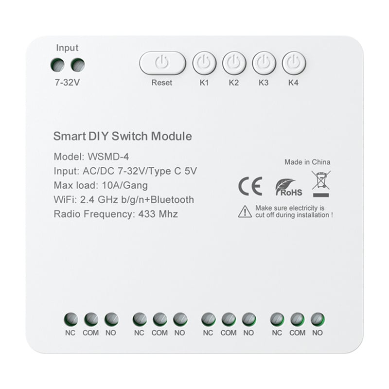 Avatto WSMD-4 32V μονάδα έξυπνου διακόπτη DIY - Image 2