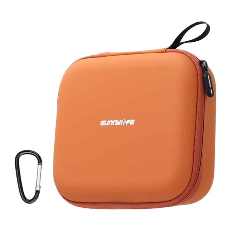 Sunnylife Θήκη Δερμάτινη με Διχτυωτή Τσέπη για DJI Neo 2, Πορτοκαλί