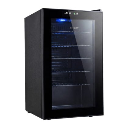 Euhomy BR001-89 Ψυγείο Βιτρίνα Ποτών 70L, Μαύρο