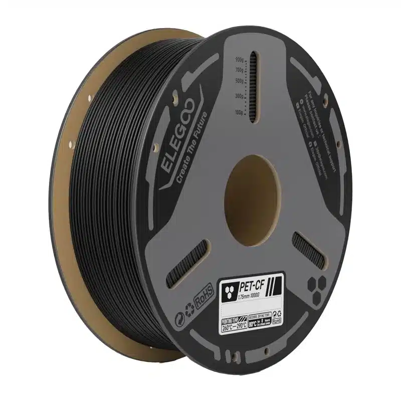 ELEGOO PETG-CF Νήμα 3D 1kg, Μαύρο - Image 2