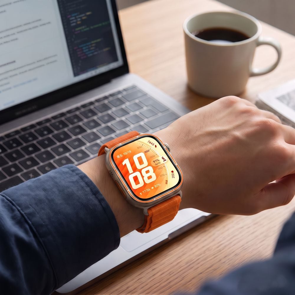 Tech-Protect Nylon Pro Huawei Watch FIT 3 / 4 / 4 Pro / 5 / 5 Pro πορτοκαλί - Image 5