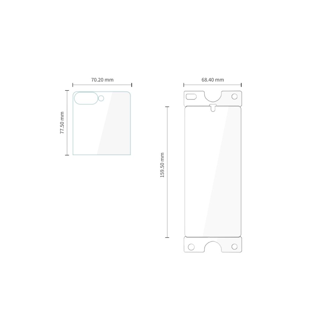 Tech-Protect Easy Set Foil & Glass Fit+ 4in1 Galaxy Z Flip 7 / 8 Clear Zestaw Προστασίας - Image 2