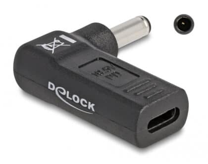 Delock 60007 Αντάπτορας Τροφοδοσίας Laptop USB-C σε Dell 4.5x3mm, Μαύρος