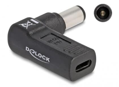 DELOCK αντάπτορας τροφοδοσίας laptop USB-C σε Dell 7.4x5mm 60008 μαύρος