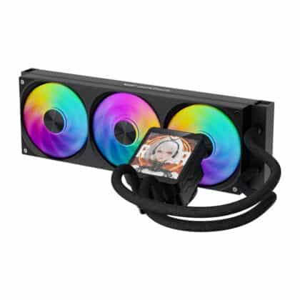 Ψύκτης υδρόψυξης DarkFlash WAVE DV360S MAX 360 mm σε μαύρο χρώμα με μαγνητική οθόνη IPS
