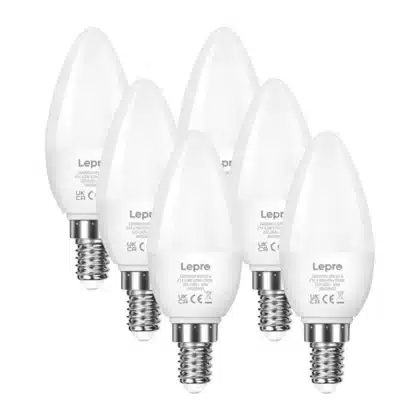 LEPRO 600059-WW-EU-6 Λάμπα LED E14 Κεριού, 4,2 W, 470 lm, 2700 K, Κατηγορία Ε