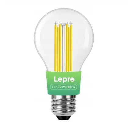 LEPRO 100094-WW-EU Λαμπτήρας LED Νήματος E27, 7,2 W, 1521 lm, 2700 K, Κατηγορία Α