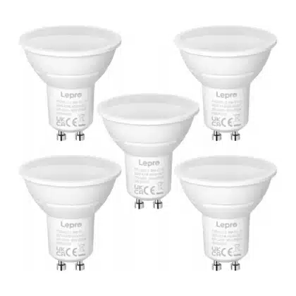 LEPRO 200073-WW-EU-5 Λαμπτήρας LED GU10, 4,5 W, 345 lm, 2700 K, Συσκευασία 5 Τεμαχίων