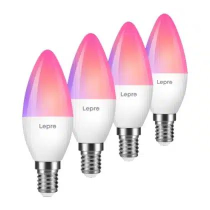 LEPRO BC1-EU-4 Λάμπα LED Wi-Fi, RGBCW, C37, 4,9W