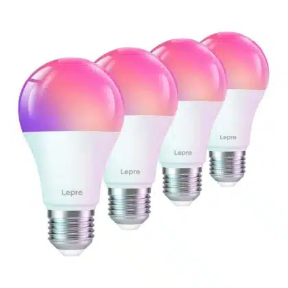 LEPRO B1-EU-4 Λαμπτήρες LED E27 Wi-Fi, Συσκευασία 4 Τεμαχίων