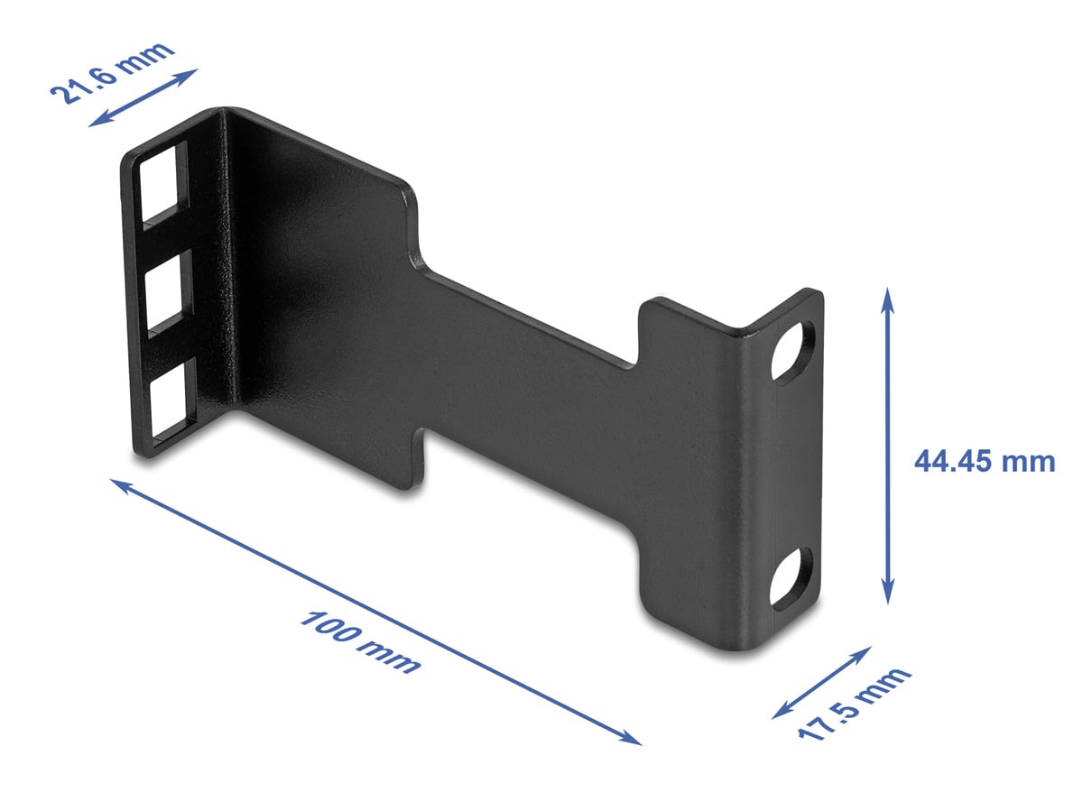 DELOCK αντάπτορας βάθους για rack 67272 έως 10cm 1U μαύρο - Image 3
